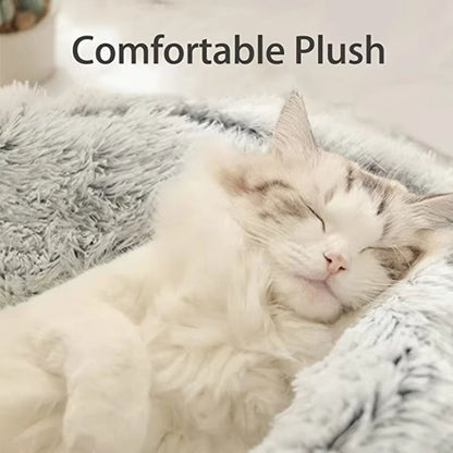 Soft Plush Pet Bed: Round