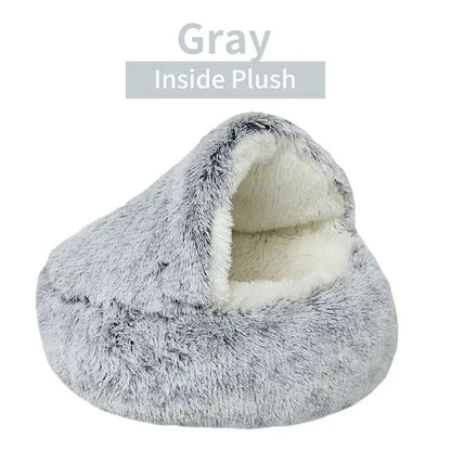 Soft Plush Pet Bed: Round