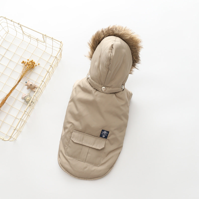 Hooded Cotton Coat for Dogs