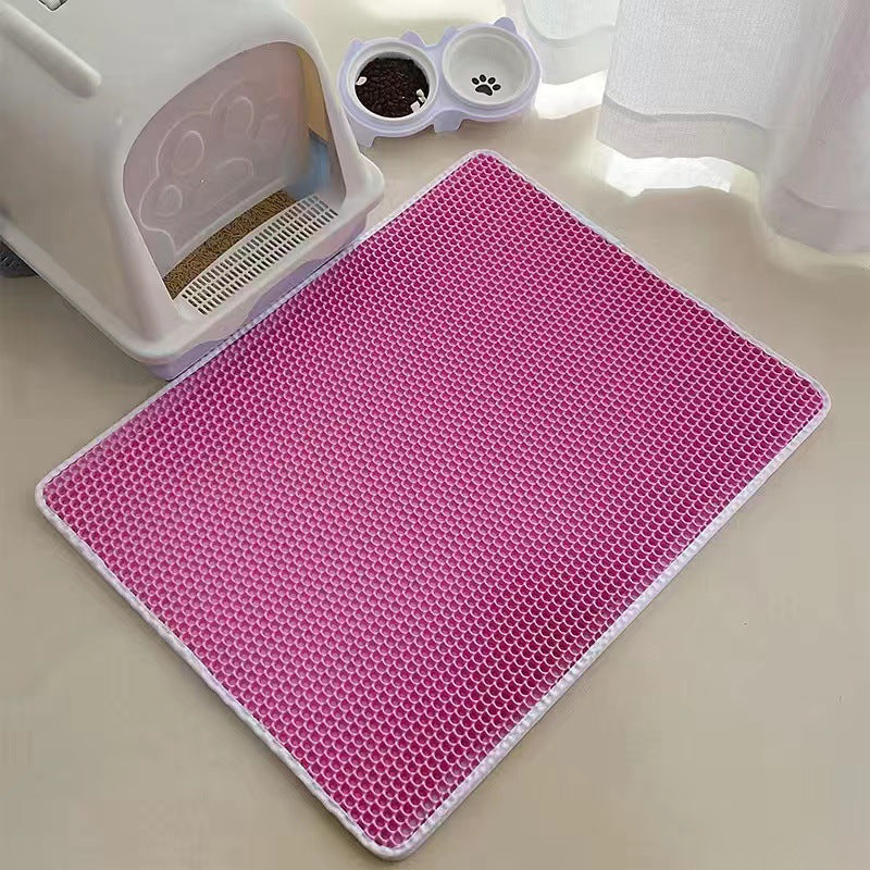 Double Layer EVA Non-Slip Cat Litter Mat for Pets