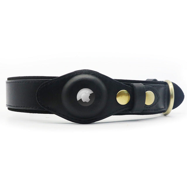 Anti-Lost Cat Collar with Locator Tracker for Pets: Genuine Leather