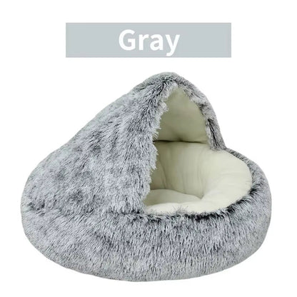 Soft Plush Pet Bed: Round