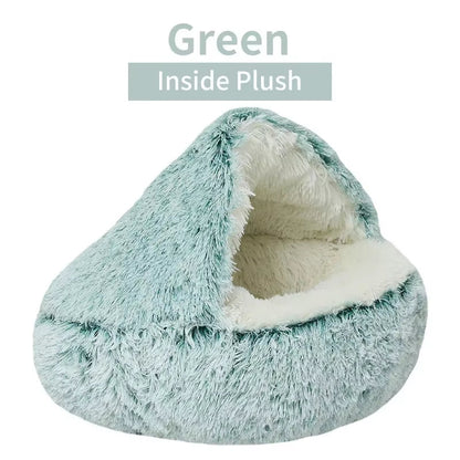 Soft Plush Pet Bed: Round