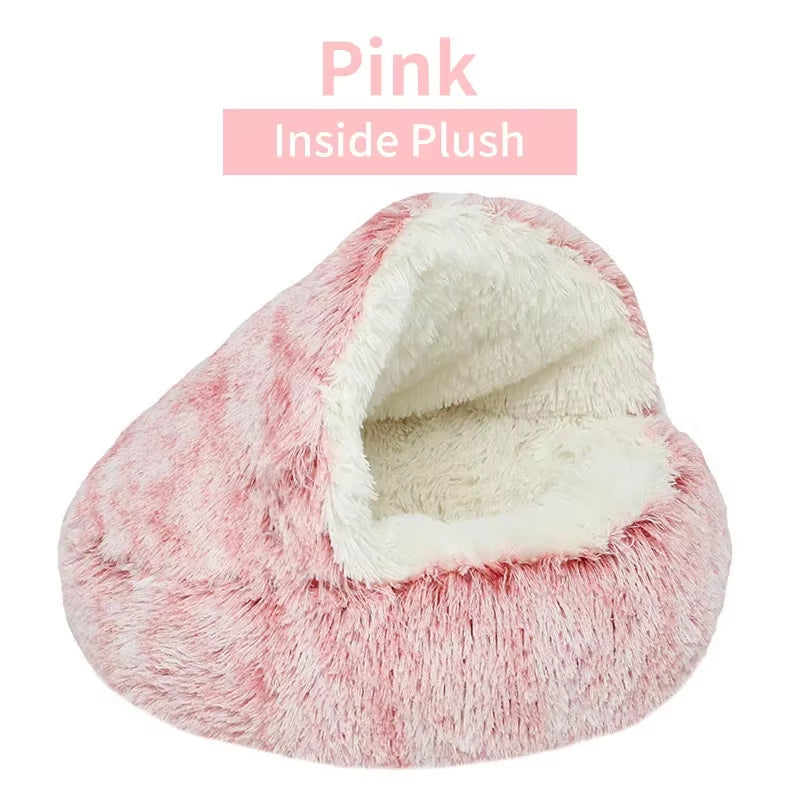 Soft Plush Pet Bed: Round