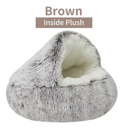 Soft Plush Pet Bed: Round
