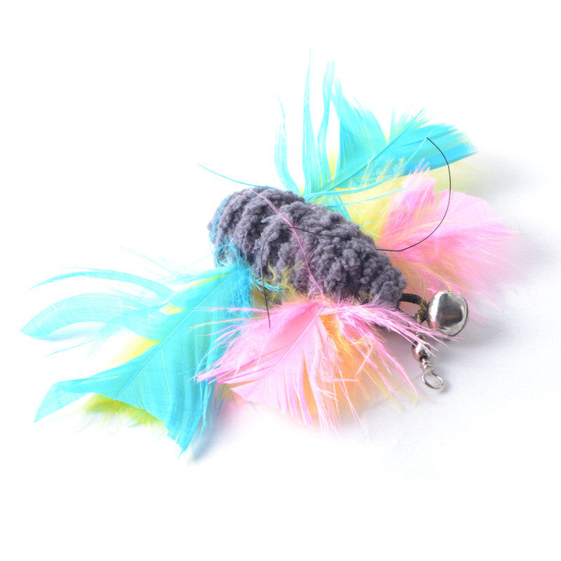 Cat Teaser Wand with 5 Replaceable Heads