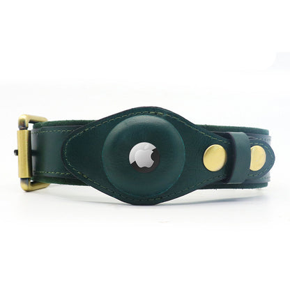 Anti-Lost Cat Collar with Locator Tracker for Pets: Genuine Leather