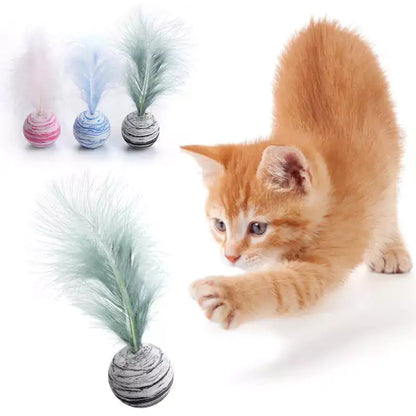 Cat Toy: Feather Ball